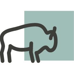 A black silhouette of a bull is shown.