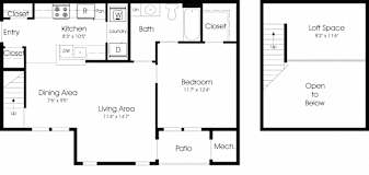 1 Bed 1 Bath Floor Plan at The Apartments at Cambridge Court, Rosedale, 21237