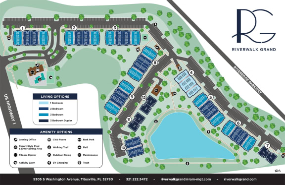 a map of the residences site plan