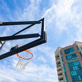 Basketball Court at Towers at Costa Verde Apartments, California