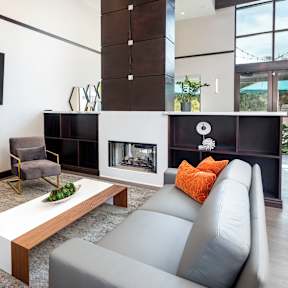 Fireplace Lounge at Towers at Costa Verde Apartments, San Diego, 92122