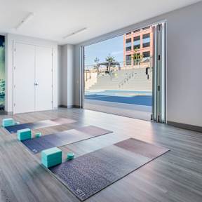 Yoga Studio at 360 Luxury Apartments, San Diego, CA, 92122