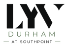 A logo with the text "HARGROVE AT SOUTHPOINT" in front of a black background.