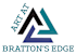 A logo with the text "Art at Bratton's Edge" in front of a white background.