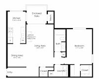 1BR 1BA_940sf at The Greens at Columbia, Maryland