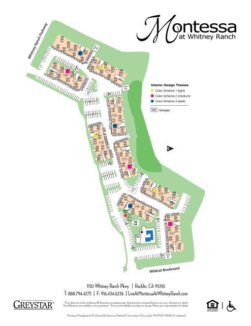 a map of the montessori apartments in winther ranch
