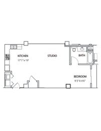 S21 Floor Plan at Residences at Forest Park, Missouri