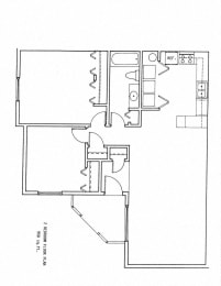  Floor Plan 1 Bedroom 1 Bathroom