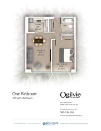Floor Plan  1 Bedroom