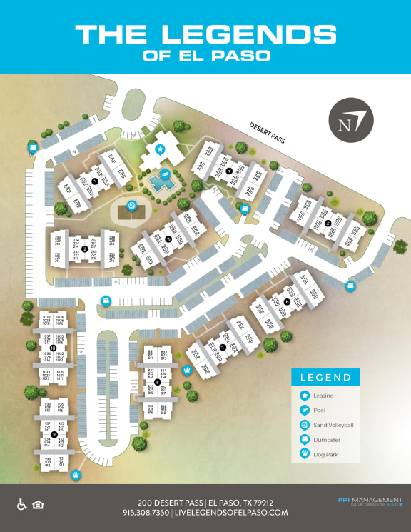 the legends of el paso site map