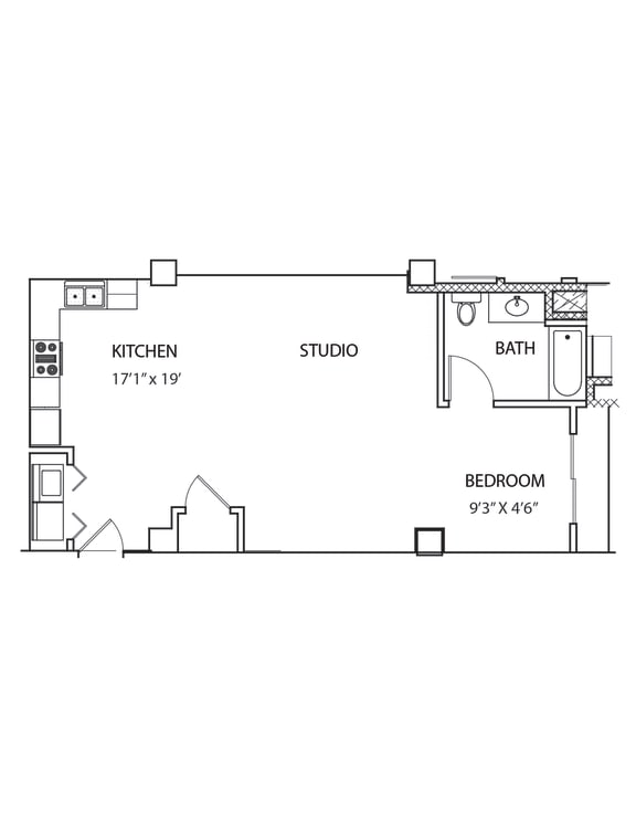 S21 Floor Plan at Residences at Forest Park, Missouri
