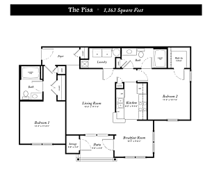 The Pisa Floor Plan at Garden Springs, Chester, VA