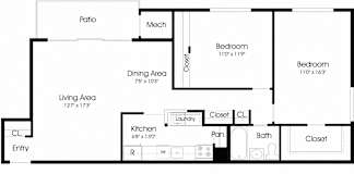 2B Floor Plan at The Manor/The Manor East Apartments, Virginia, 20176