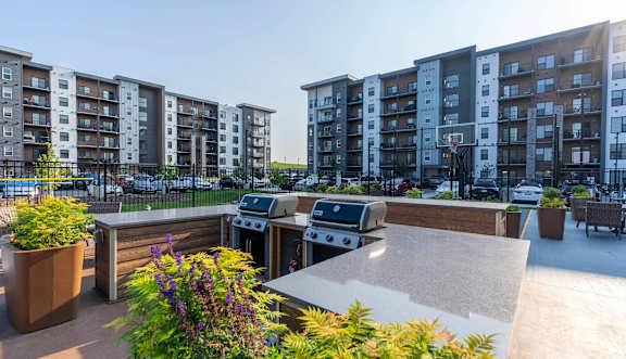 Rooftop Decks at G17 Apartments at Tamarack, Edmonton, AB