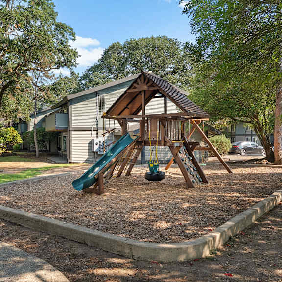 Play Area with Slide at Timbre Apartments, Lakewood, Washington