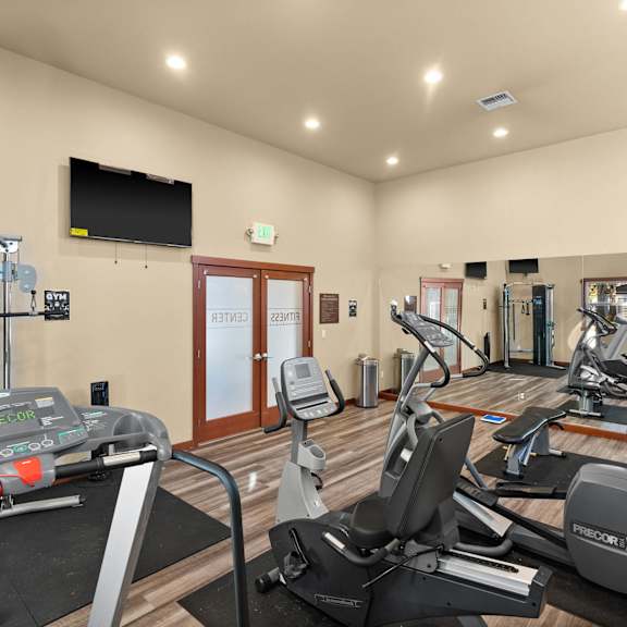 Gym with Modern Machines at Harbor Oaks, Washington, 98388