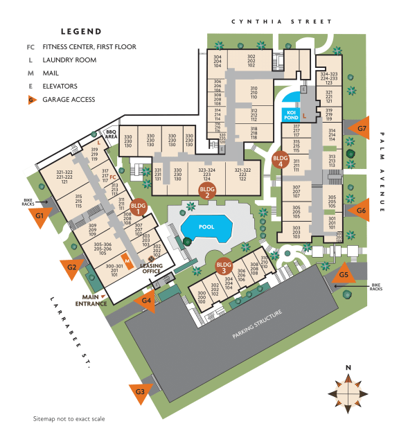 a site plan of the redevelopment