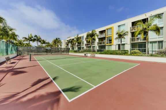 Tennis Court at Marina Harbor, California, 90292