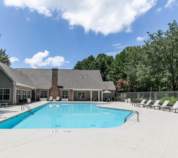 the swimming pool at our apartments at Gwinnett Pointe in Norcross, 30093