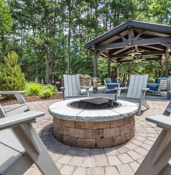 Outdoor Firepit Patio at Crestline Cary, North Carolina, 27511
