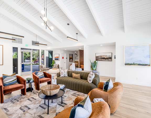 Clubroom with lounge seating