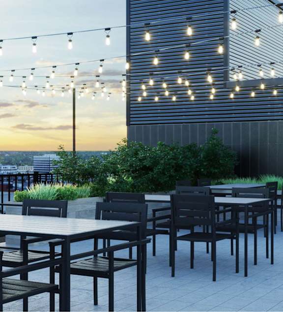 Rooftop Patio at Ophelia on Queen Apartments, Kitchener, ON, N2G 0E7