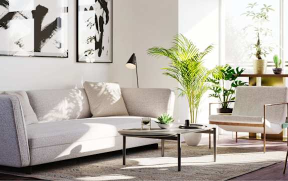 Modern Living Space at Ophelia on Queen Apartments, Kitchener, Ontario