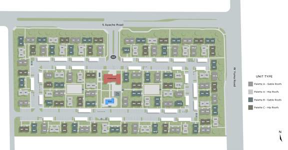 Site Map at Sidney Village, Buckeye, AZ 85326