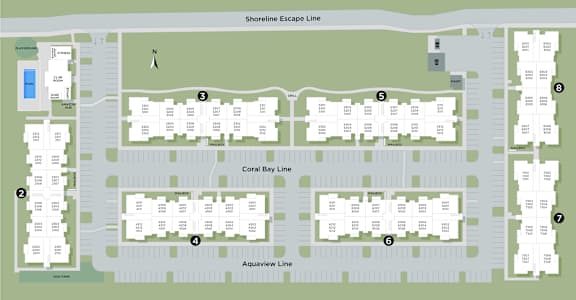 Site Map at Cobia Cove Apartments, Holiday, FL, 34691