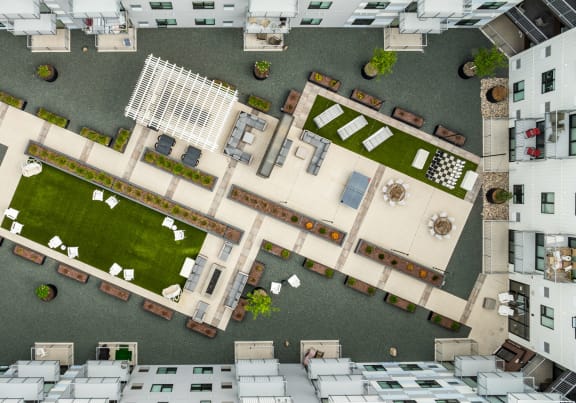 of a city with buildings and grass at Northern Lights a Lifestyle-Driven Community, West Fargo, North Dakota
