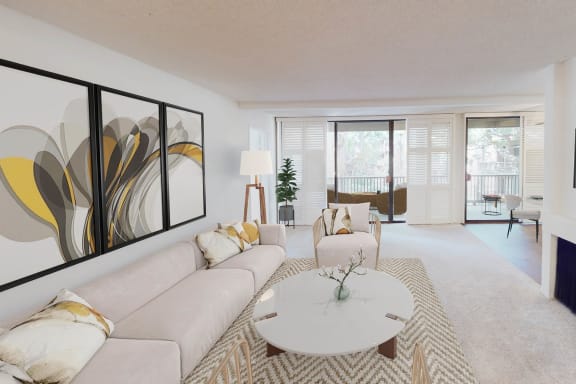 a living room with a white couch and a table and a television  at Mariners Village, Marina del Rey, 90292