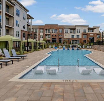Saltwater swimming pool at Apartments @ Eleven240, Charlotte