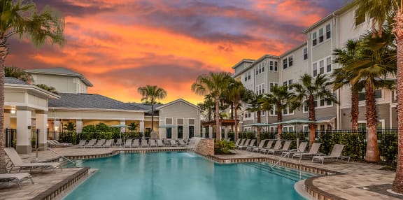 Pool Area at Epic at Gateway in Pinellas Park, Florida