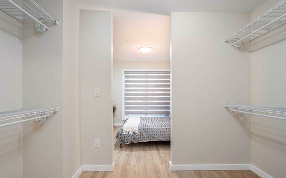 Spacious Closet at G17 Apartments at Tamarack, Edmonton, AB