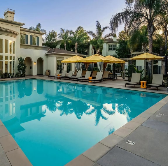 the swimming pool at the inn of the five graces at Amerige Pointe, California, 92833