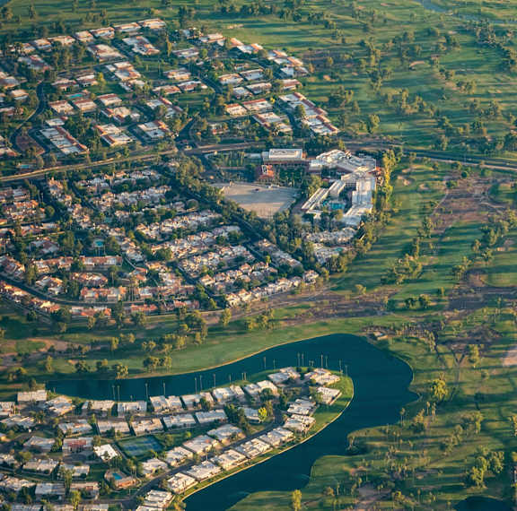 Scottsdale Golf Course Aerial Photo