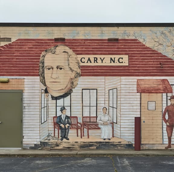 Access to local Cary landmarks and public artwork near Novel Cary