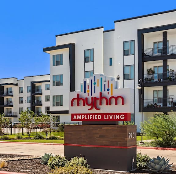 Exterior Building with Rhythm Signage