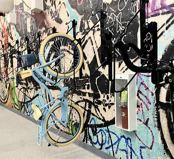 Modern Bike Storage Room Interior Photo