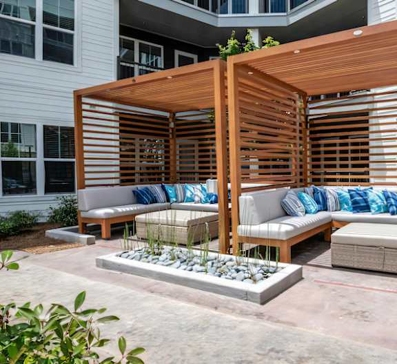 Lounge Seating with Cabanas