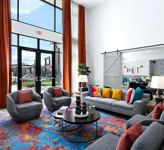 Modern Welcome Lobby with Gathering Spaces