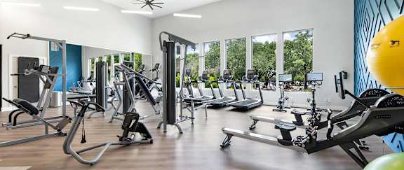 Mesa Verde Fitness Large Fitness Center With Stationary Bikes Rowing Machines and Cable Weight Equipment
