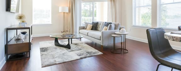 Spacious Living Room with Patio Access