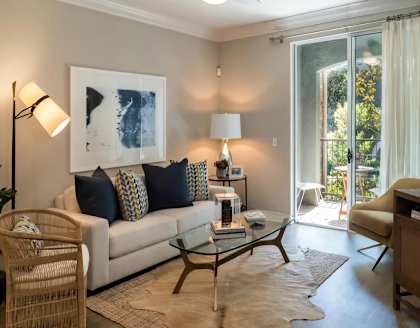 Amerige Pointe Apartment Flooring Luxury Vinyl Plank Flooring in Living Areas at Amerige Pointe, Fullerton, CA