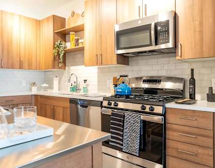 Large Kitchens with Stainless Steel Appliances