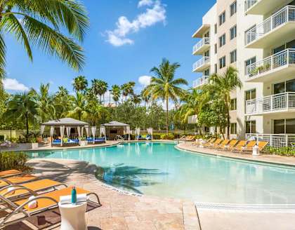 Resort Style Pool with Beach Entrance