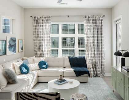 Modern Living Spaces with Large Windows