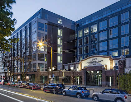 Building Exterior at Night