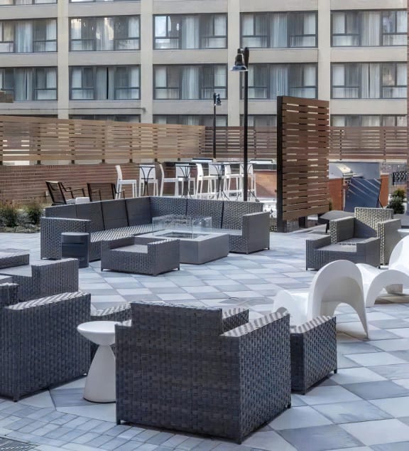 Open Air Party Patio with Lounge Seating
