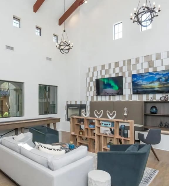 Resident Lounge with Multiple TVs